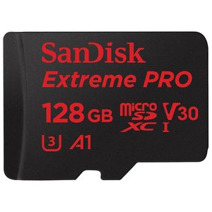 Карта памяти SanDisk Extreme Pro microSDXC Class 10 UHS Class 3 V30 A1 100MB/s + SD adapter (фото modal nav 1)