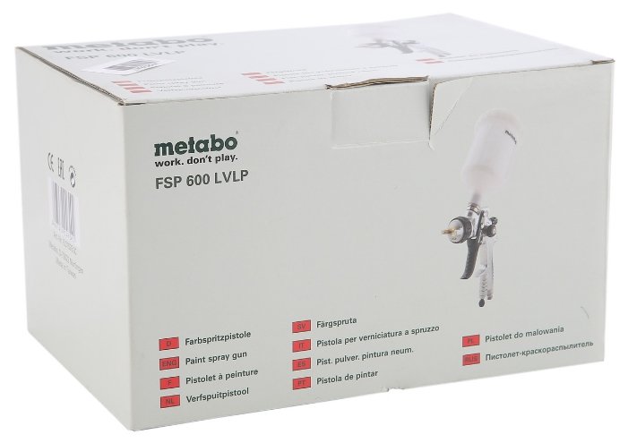 Краскопульт пневматический Metabo FSP 600 LVLP (фото modal 7)