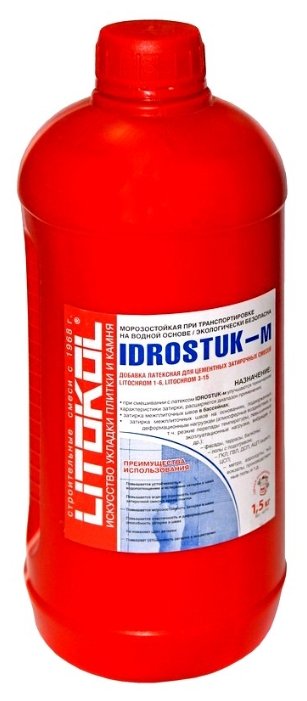Добавка латексная Litokol Idrostuk-m 1.5 кг (фото modal 1)