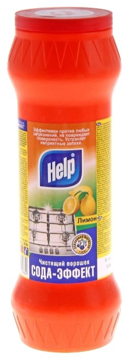 Чистящий порошок Сода-эффект лимон Help (фото modal 1)