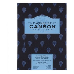 Альбом для акварели Canson Heritage Grain Torchon Rough 31 х 23 см, 300 г/м², 12 л. (фото modal nav 1)