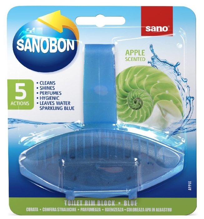 Sano подвеска для унитаза Sanobon Rim Block Blue apple (фото modal 1)