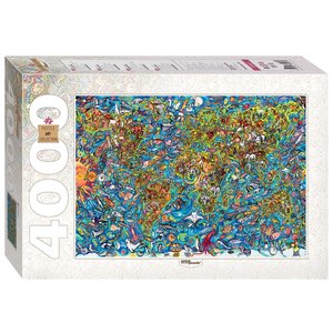 Пазл Step puzzle Art Collection Карта мира (85407) , элементов: 4000 шт. (фото modal nav 1)