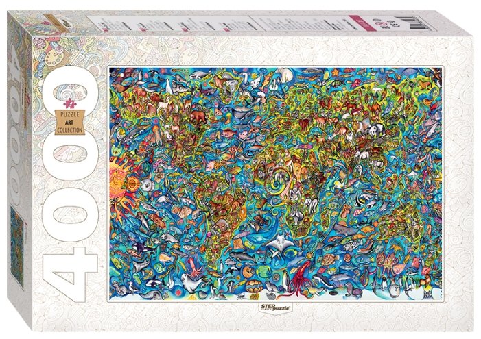 Пазл Step puzzle Art Collection Карта мира (85407) , элементов: 4000 шт. (фото modal 1)