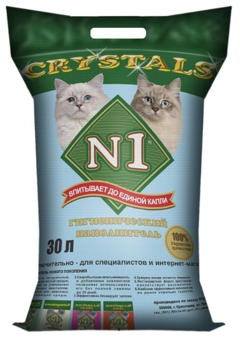 Наполнитель N1 Crystals (30 л) (фото modal 1)
