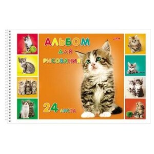 Альбом для рисования Hatber Милые котята 29.7 х 21 см (A4), 120 г/м², 24 л. (фото modal nav 1)