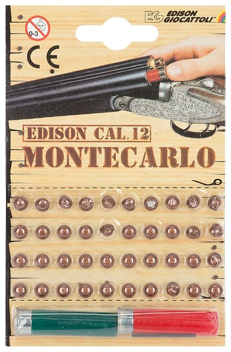 Пистоны с двумя гильзами Edison Giocattoli (5040) (фото modal 1)