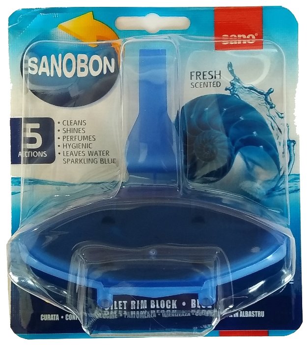 Sano подвеска для унитаза Sanobon Rim Block Blue Fresh (фото modal 1)