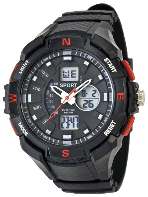 Наручные часы Тик-Так H469Z черно-красные (фото modal 1)
