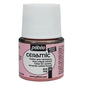 Краски Pebeo Ceramic Розовый 025034 1 цв. (45 мл.) (фото modal nav 1)