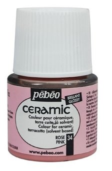 Краски Pebeo Ceramic Розовый 025034 1 цв. (45 мл.) (фото modal 1)