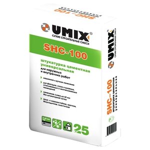 Штукатурка Umix Цементная SHC-100, 25 кг (фото modal nav 1)