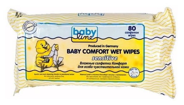 Влажные салфетки BabyLine Baby comfort Sensitive (фото modal 1)