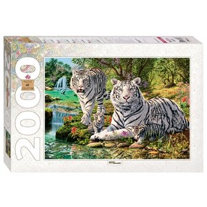 Пазл Step puzzle Art Collection Сколько тигров? (84034) , элементов: 2000 шт. (фото modal nav 1)