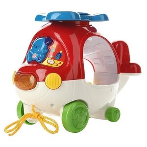 Каталка-игрушка Joy Toy Вертолётик (0931) со звуковыми эффектами (фото modal nav 1)