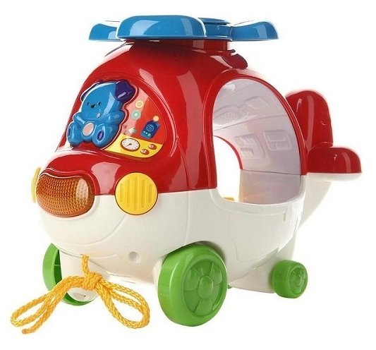 Каталка-игрушка Joy Toy Вертолётик (0931) со звуковыми эффектами (фото modal 1)