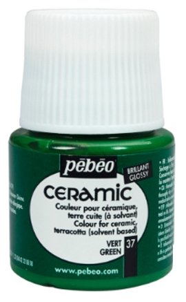 Краски Pebeo Ceramic Зеленый 025037 1 цв. (45 мл.) (фото modal 1)