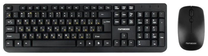 Клавиатура и мышь Гарнизон GKS-100 Black USB (фото modal 1)