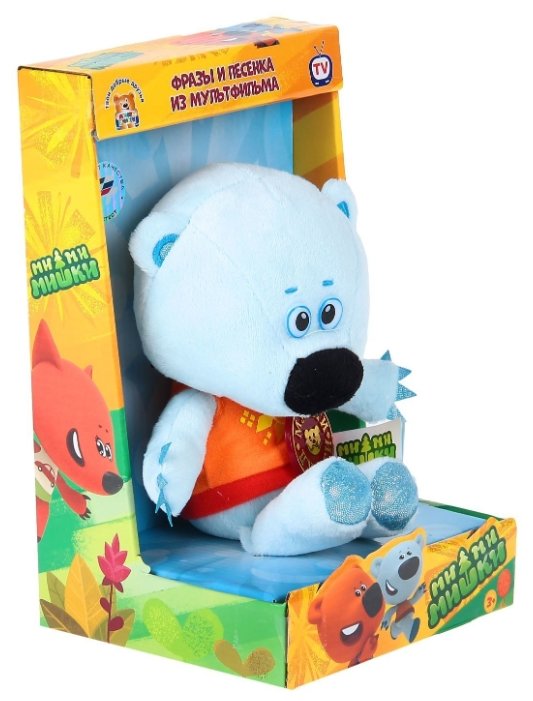 Мягкая игрушка Мульти-Пульти Ми-ми-мишки Медвежонок Белая тучка 20 см в коробке (фото modal 1)