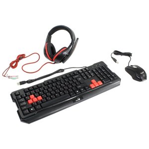 Клавиатура и мышь Genius KMH-200 Black USB (фото modal nav 1)