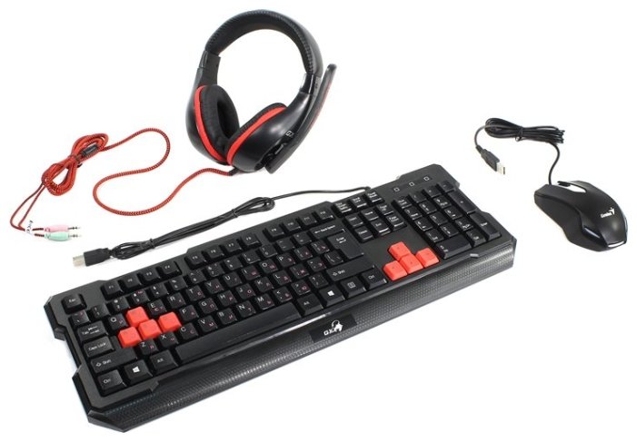 Клавиатура и мышь Genius KMH-200 Black USB (фото modal 1)