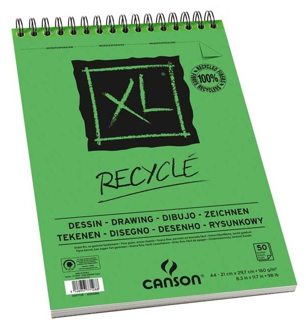 Альбом Canson XL Recycled 29.7 х 21 см (A4), 160 г/м², 50 л. (фото modal 1)
