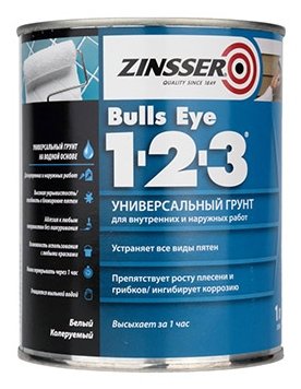 Грунтовка Zinsser Bulls Eye 1 2 3 (3.78 л) (фото modal 1)