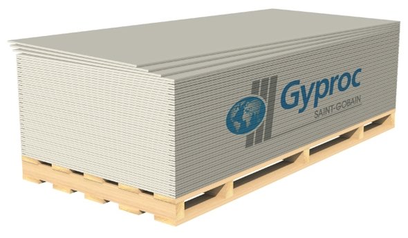 Гипсокартонный лист (ГКЛ) Gyproc Лайт 2500х1200х9.5мм (фото modal 1)