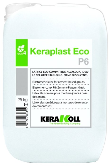 Добавка латексная Kerakoll Keraplast Eco P6 25 кг (фото modal 1)