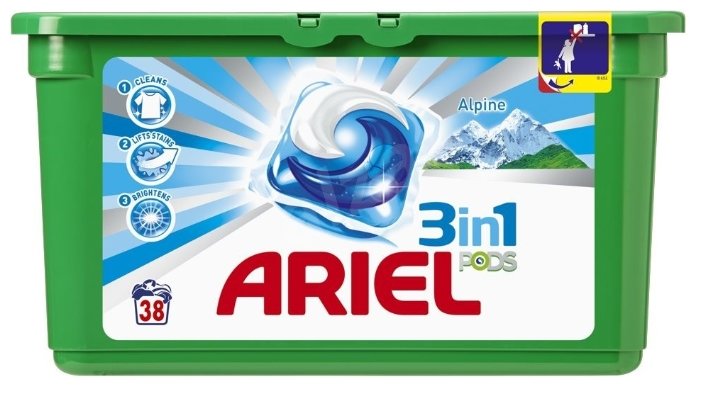 Капсулы Ariel PODS 3-в-1 Alpine fresh (фото modal 1)