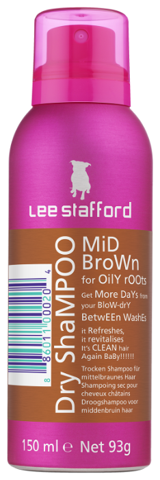 Сухой шампунь Lee Stafford Mid Brown, 150 мл (фото modal 1)