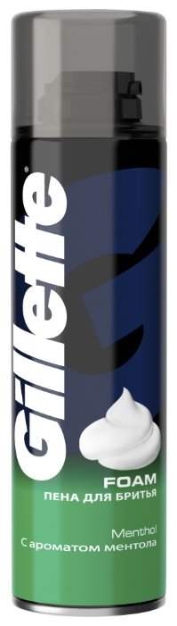 Пена для бритья Menthol c ароматом ментола Gillette (фото modal 1)