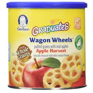 Снэк Gerber Graduates Wagon Wheels Apple Harvest от 8 месяцев (фото modal nav 1)