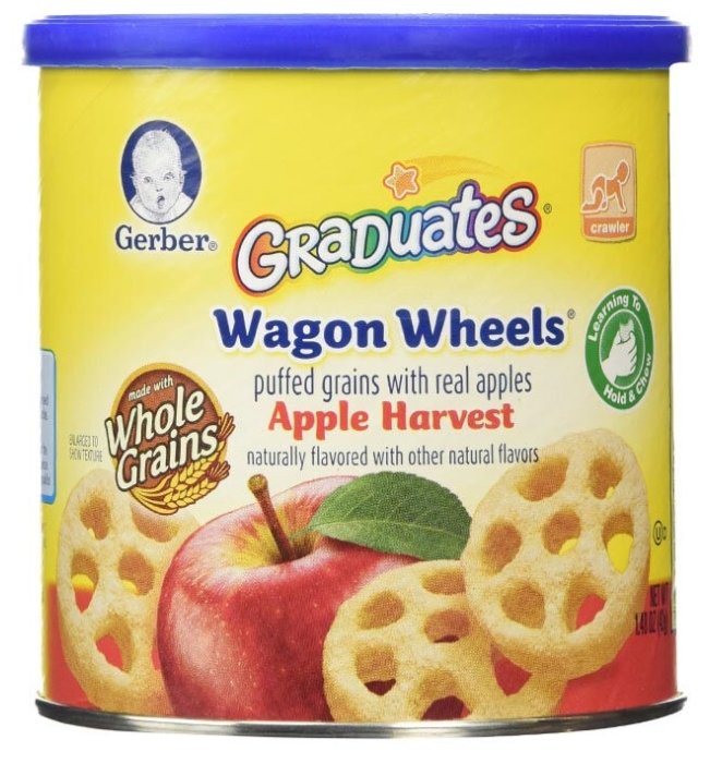 Снэк Gerber Graduates Wagon Wheels Apple Harvest от 8 месяцев (фото modal 1)