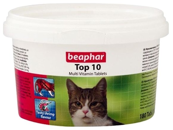 Добавка в корм Beaphar Top 10 Multi Vitamin для кошек, (фото modal 2)