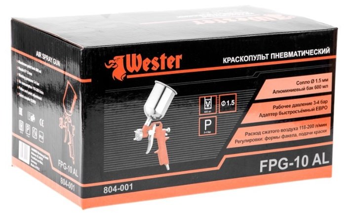 Краскопульт пневматический Wester FPG-10AL (фото modal 7)