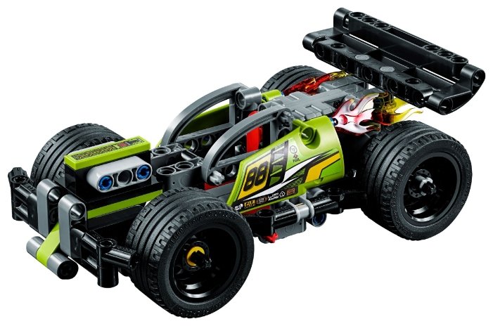Конструктор LEGO Technic 42072 Зеленый гоночный автомобиль (фото modal 2)