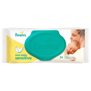 Влажные салфетки Pampers New baby Sensitive (фото modal nav 1)