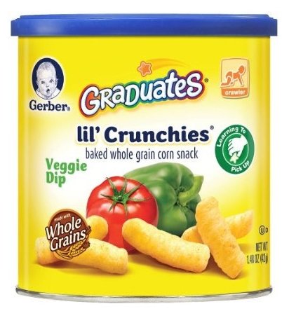 Снэк Gerber Graduates Lil' Crunchies Veggie Dip от 8 месяцев (фото modal 5)