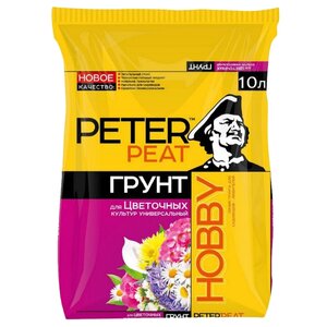 Грунт PETER PEAT Линия Hobby для цветочных культур универсальный 10 л. (фото modal nav 1)