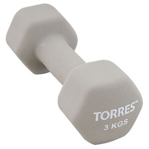 Гантель цельнолитая TORRES PL55013 3 кг (фото modal nav 1)