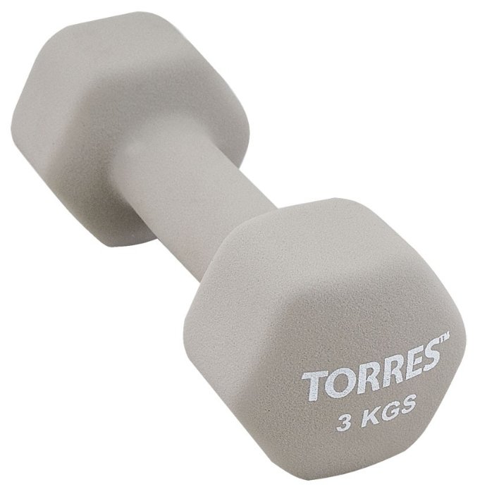 Гантель цельнолитая TORRES PL55013 3 кг (фото modal 1)