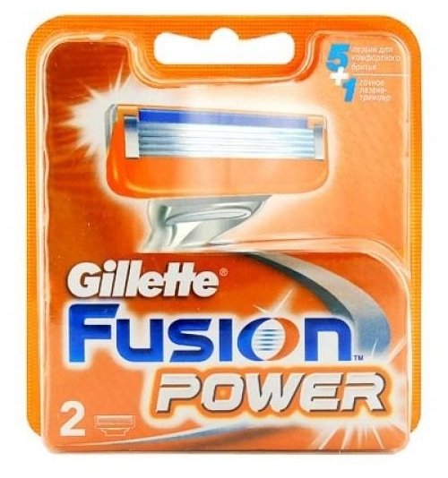 Сменные лезвия Gillette Fusion Power (фото modal 1)