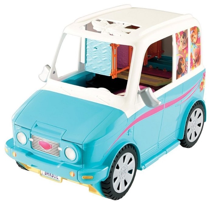 Barbie раскладной фургон для щенков (DLY33) (фото modal 1)