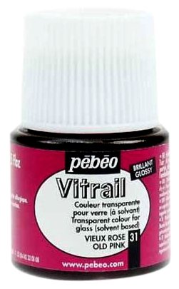 Краски Pebeo Vitrail Старый Розовый 050031 1 цв. (45 мл.) (фото modal 1)