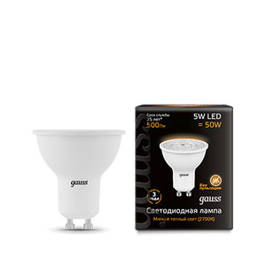 Лампа gauss GU10 5Вт 2700K (фото modal nav 4)
