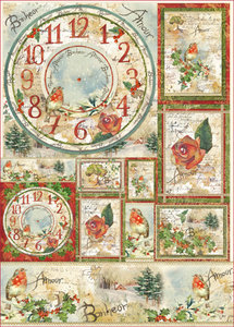 Декупажная карта Stamperia Рождественские цветы и поэзия (фото modal nav 1)