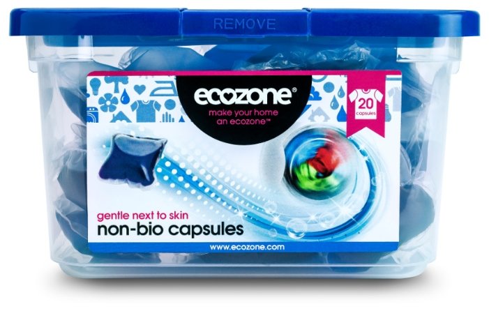 Капсулы ECOZONE Non-bio для белых и цветных тканей (фото modal 1)