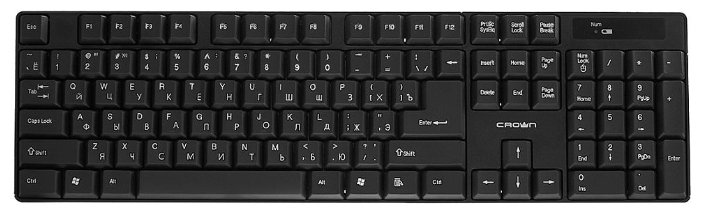 Клавиатура и мышь CROWN CMMK-954W Black USB (фото modal 5)