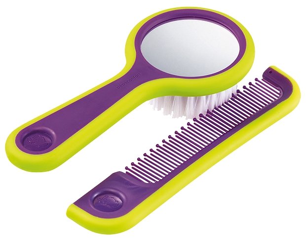 Набор расчесок Bebe confort Brush and comb with mirror (фото modal 5)